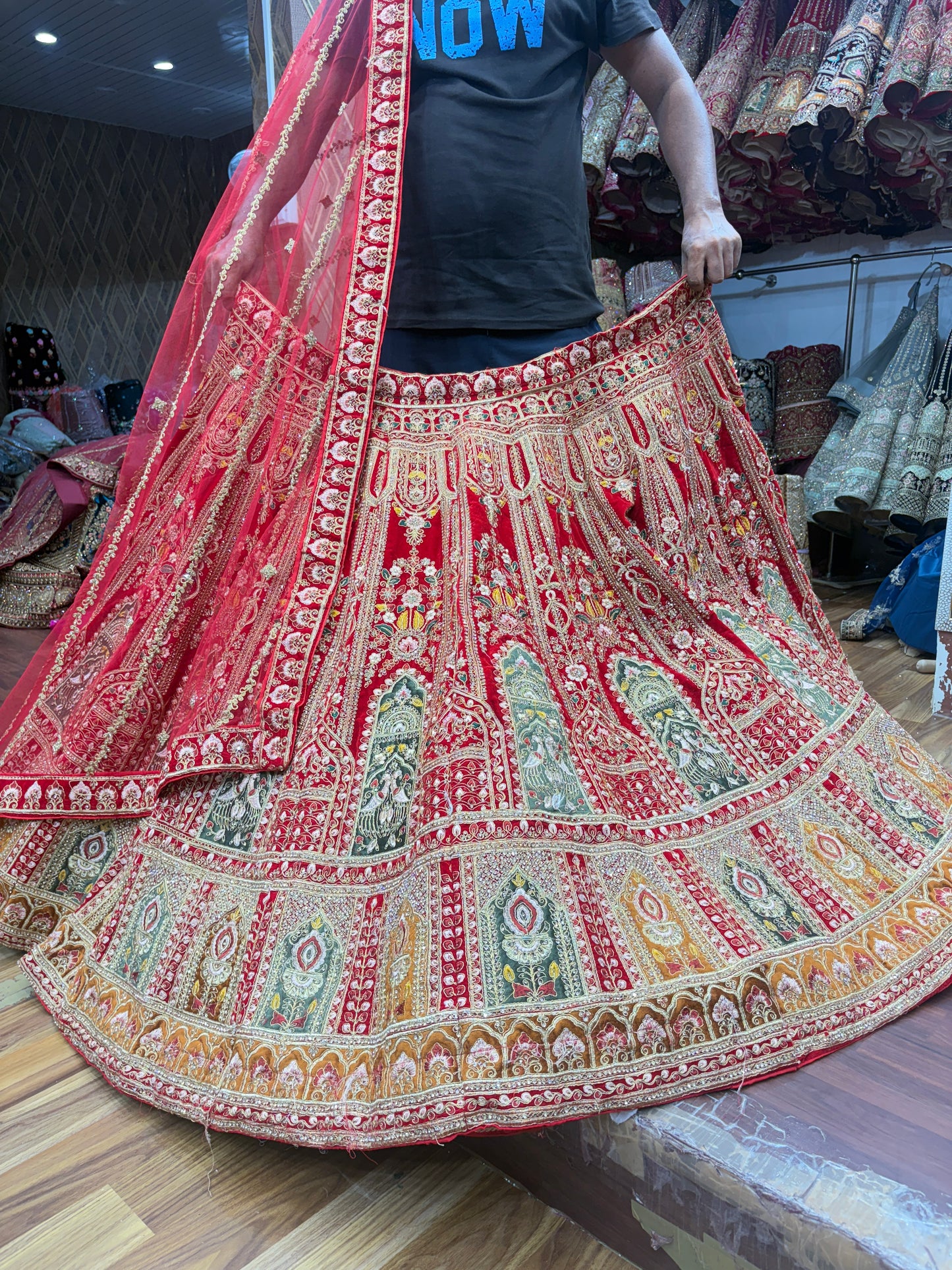 Khoobsurat red bridal Lehenga