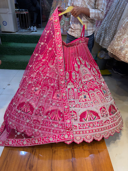 Rani Pink Bridal Lehenga