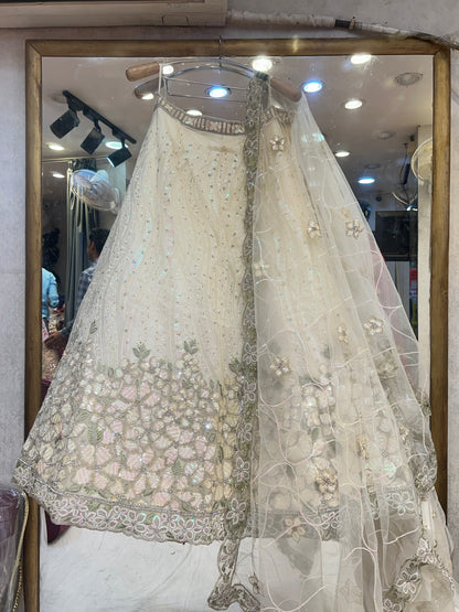 Fantastic white handwork Lehenga