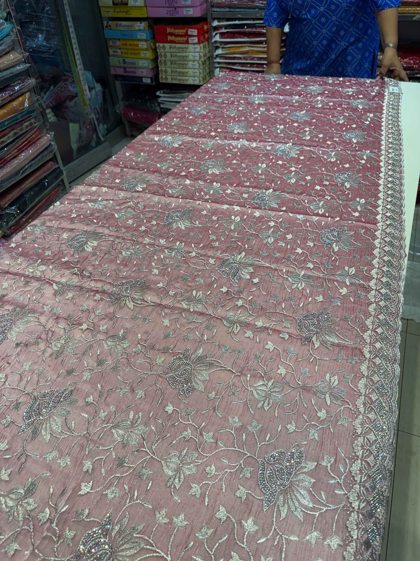 Fantastic pink saree