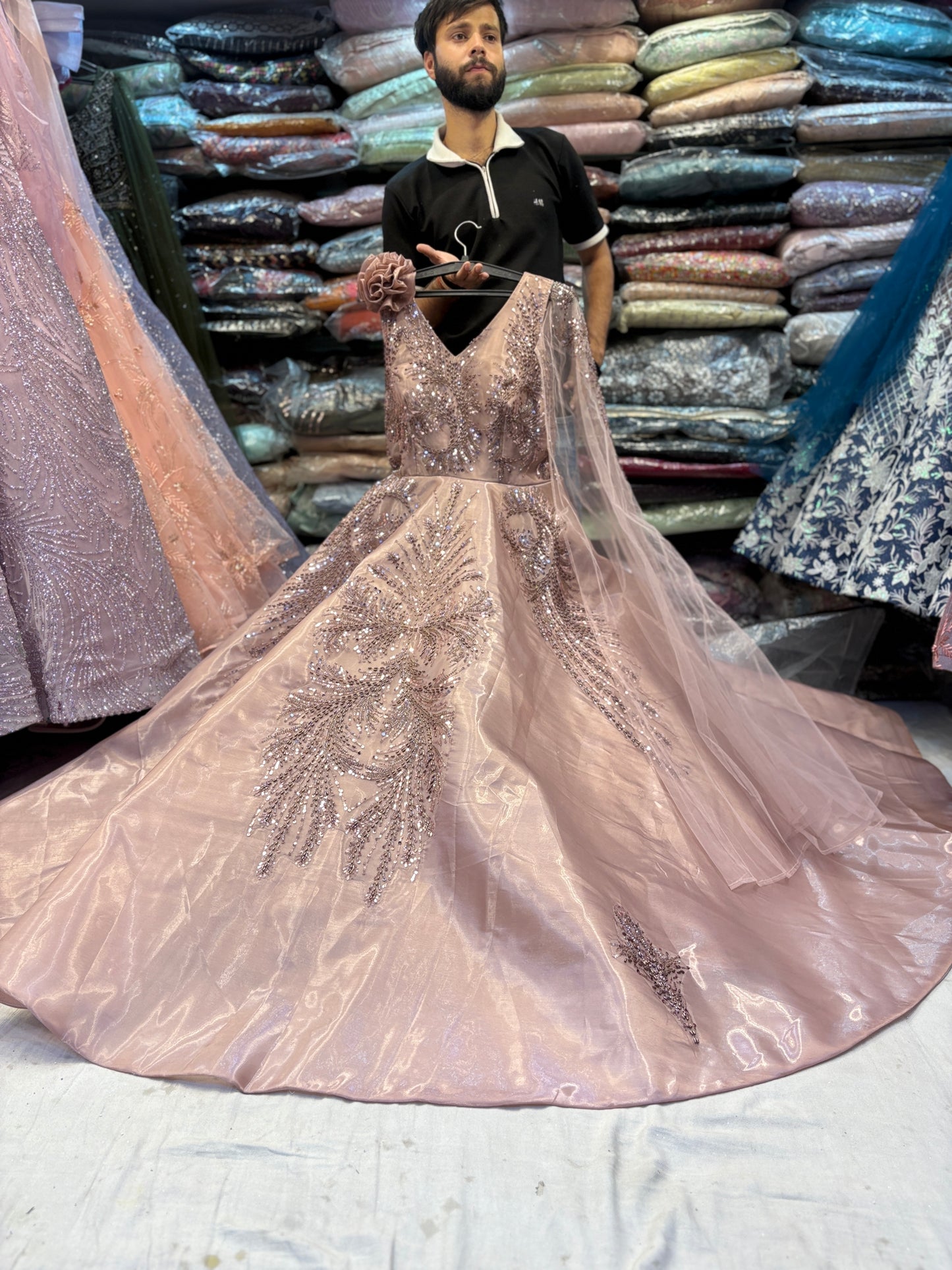 Something different peach gown