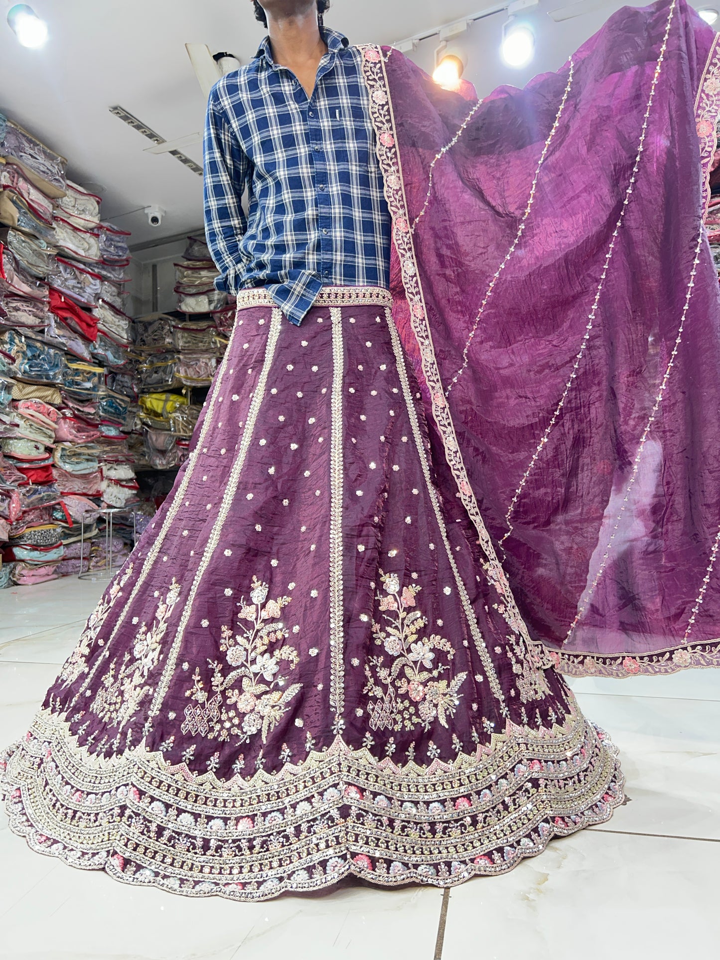 Amazing purple lehenga