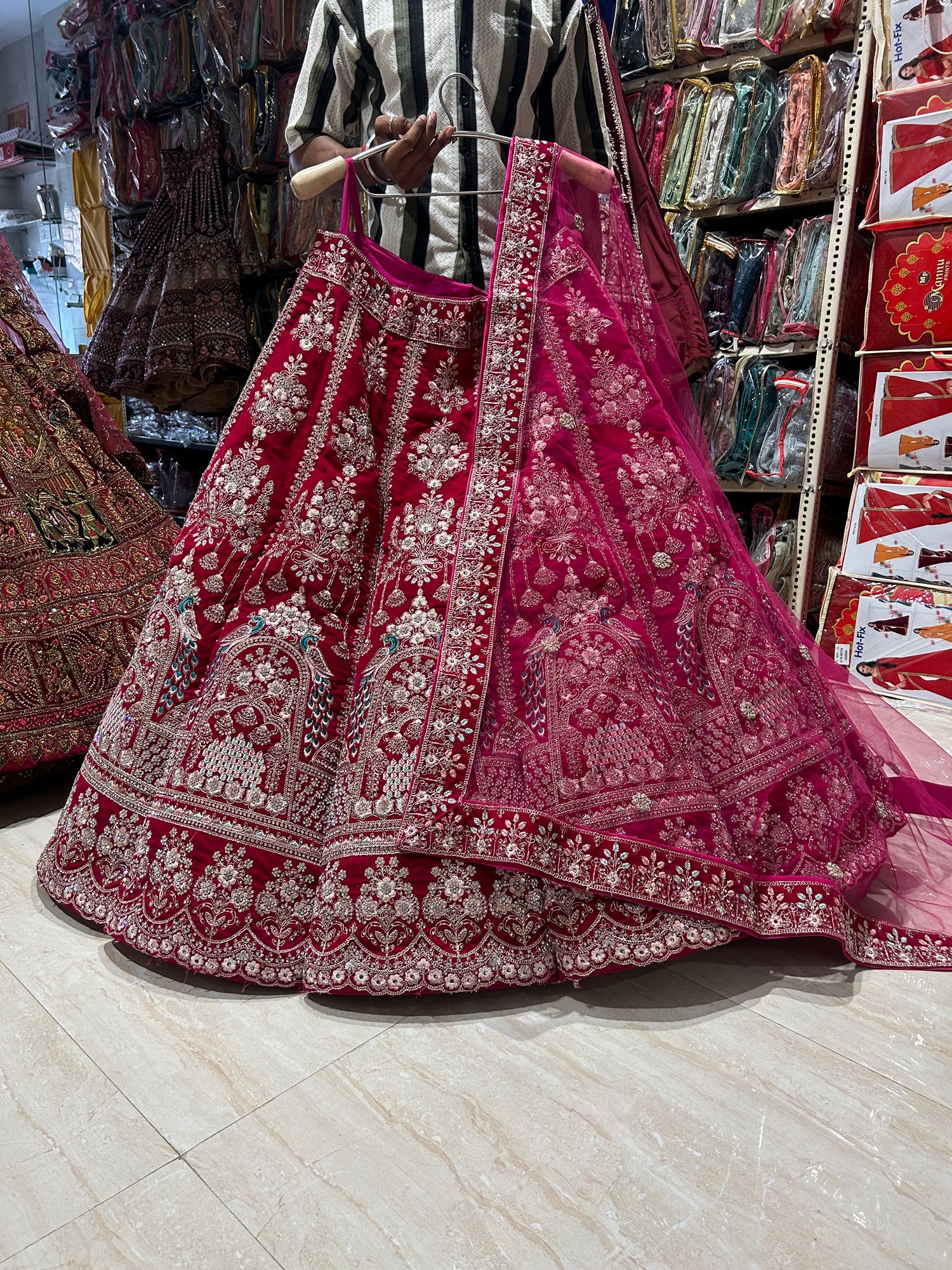 Peacock ball bridal Lehenga - Shopping World