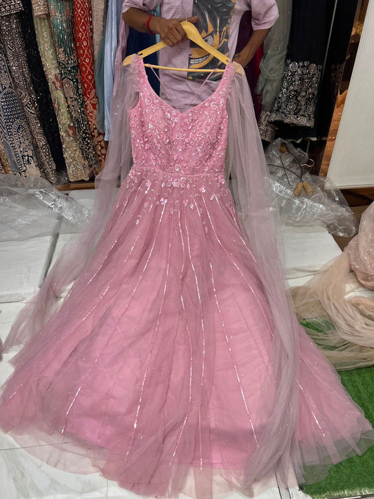 Baby Pink Designer Gown
