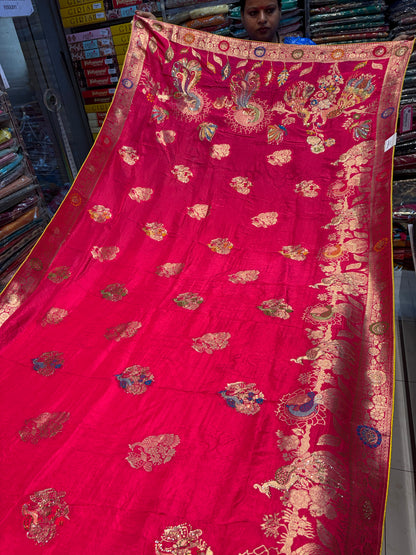 Attractive red saree