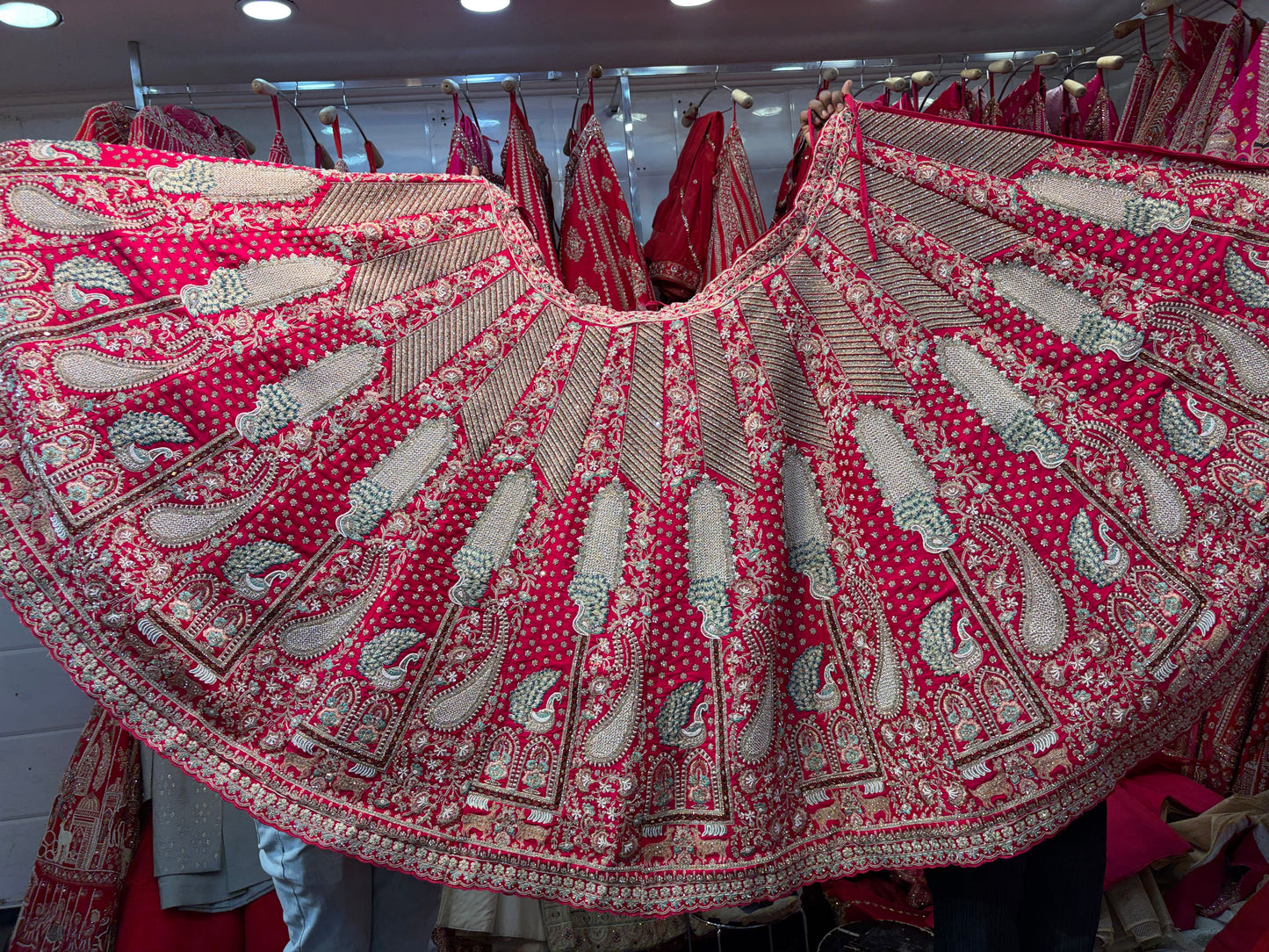 Rani Pink Designer Bridal Lehenga