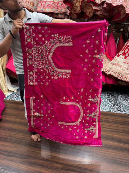 Maroon Peacock Ball Bridal Lehenga