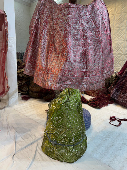 lehenga الوردي المذهل