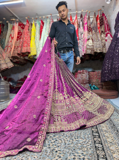 Pleasing magenta pink Lehenga