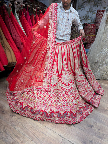 Rani Pink Bridal Lehenga