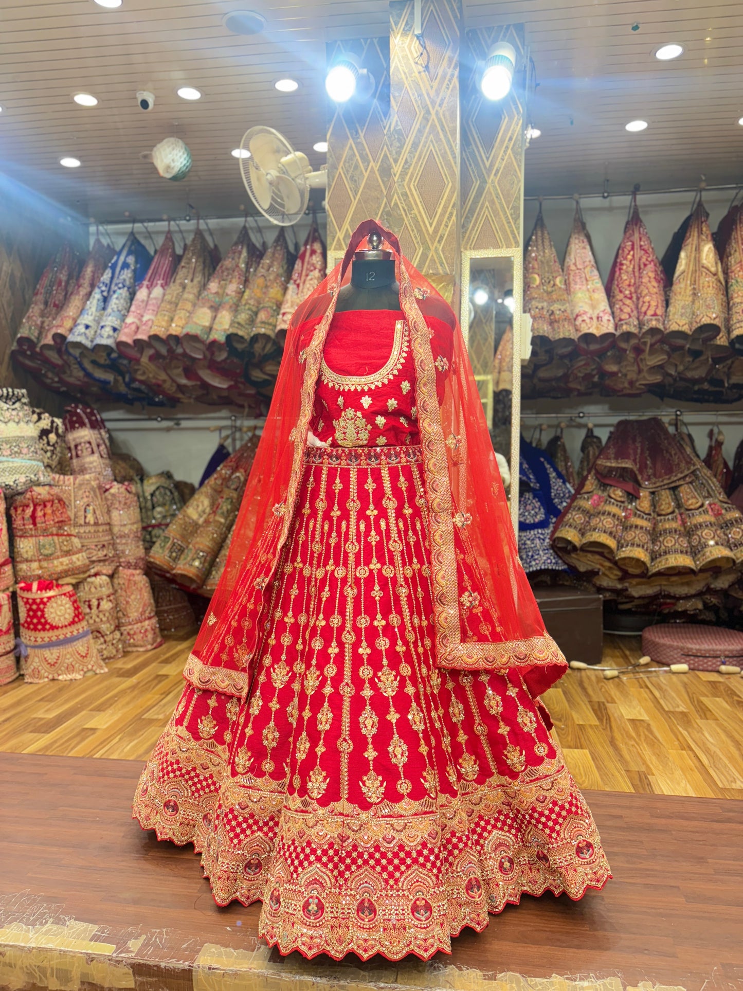 Khoobsurat red bridal Lehenga