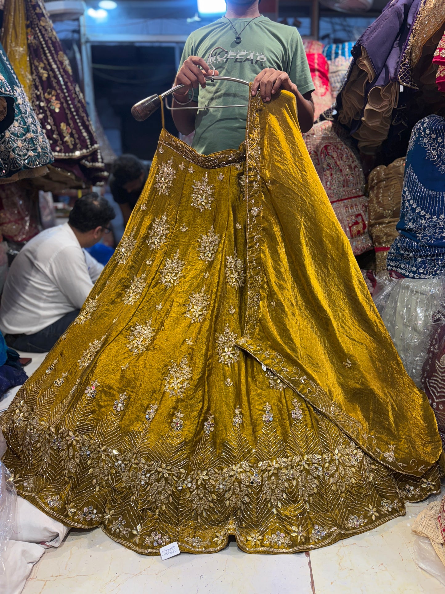Fantastic Mustard Golden Lehenga