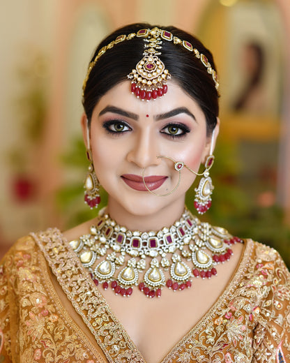 Amazing golden pink peacock Crop top Lehenga happy customer