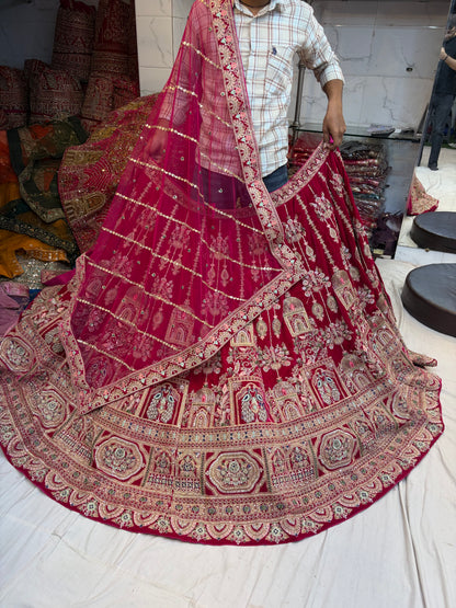 Maroon Bridal Lehenga