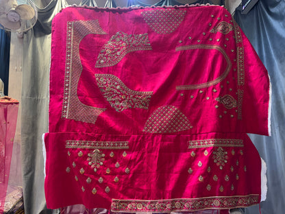 Khoobsurat Rani pink peacock Bridal Lehenga