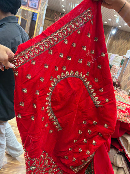Red Ball Bridal Lehenga