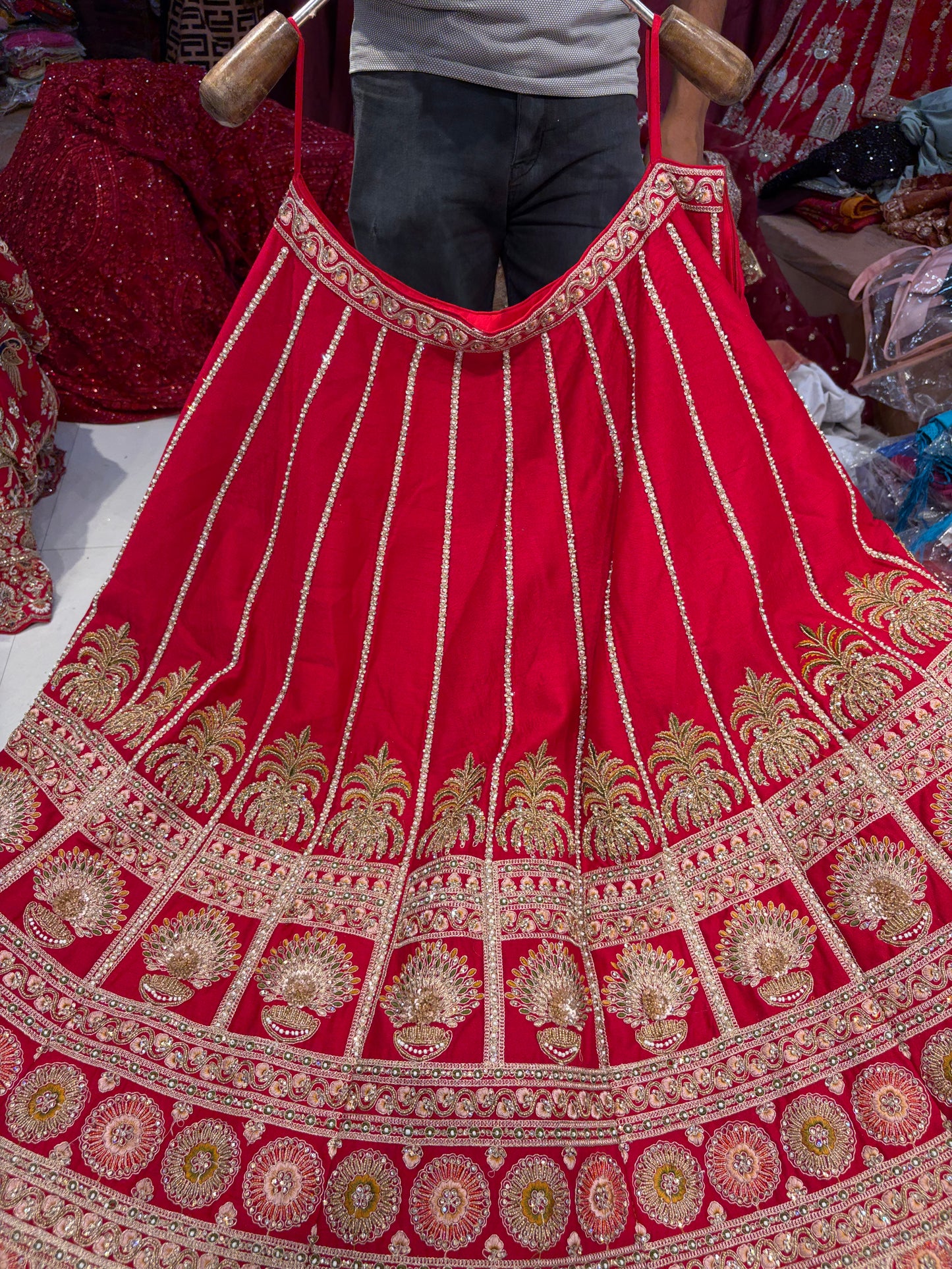 Rani pink Bridal Lehenga
