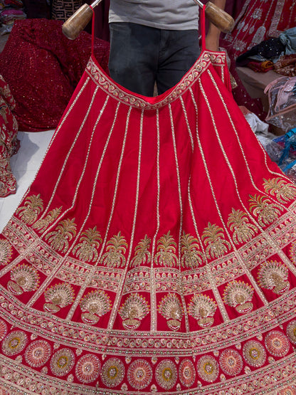 Rani pink Bridal Lehenga