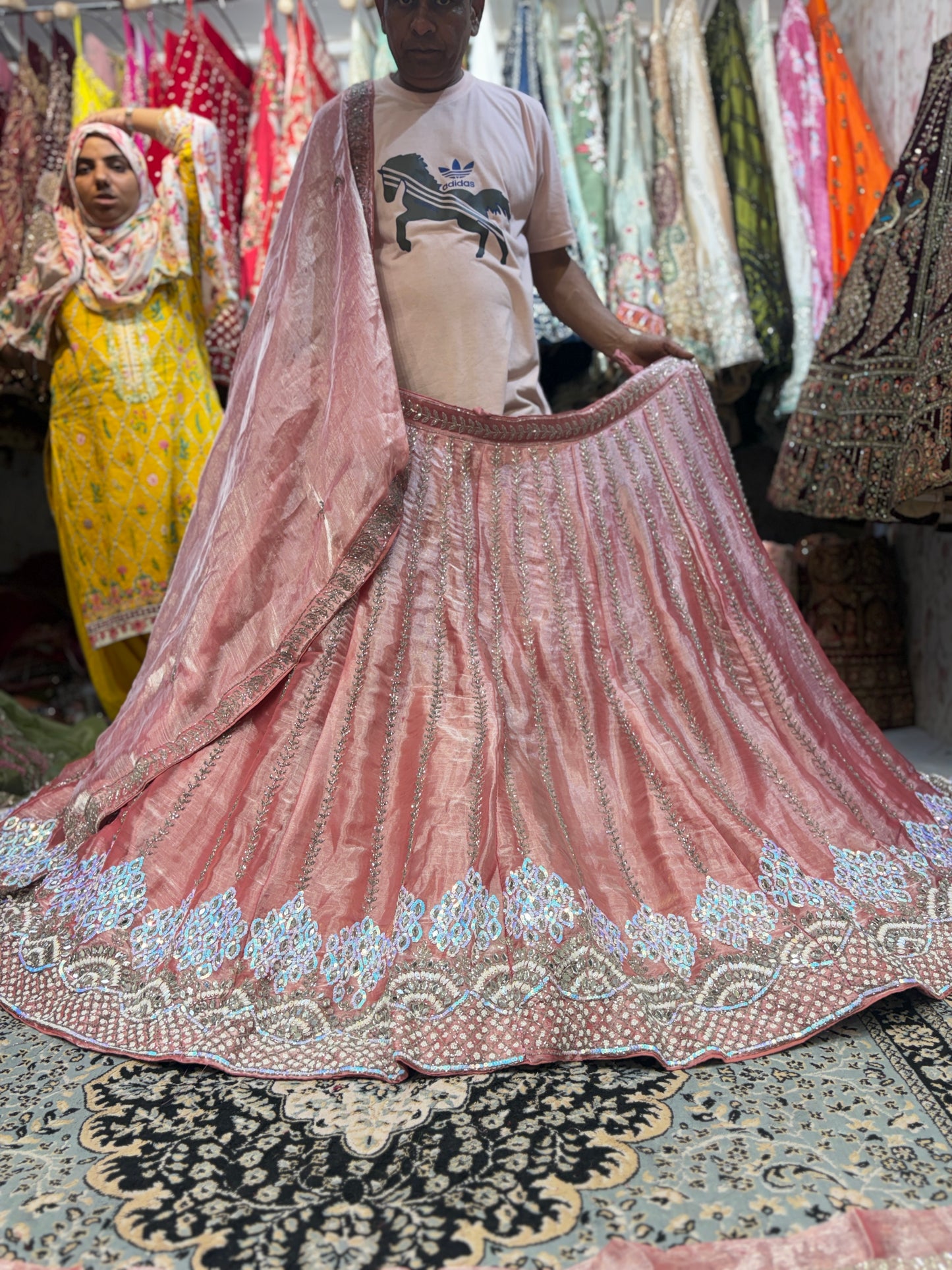 Majestic pink handwork Lehenga