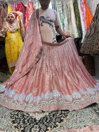 Majestic pink handwork Lehenga