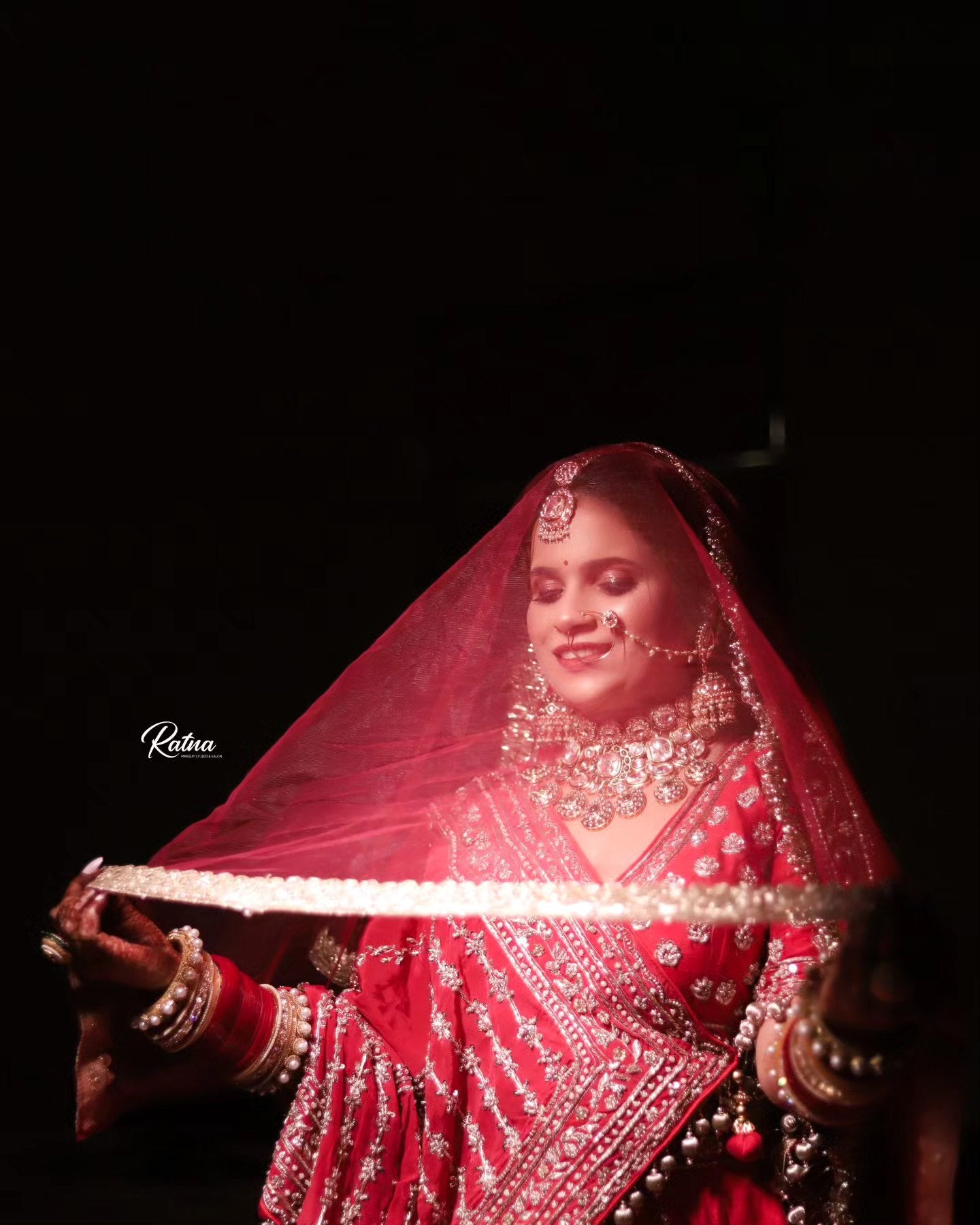 Pleasing handwork Sabyasachi silk red rani pink bridal Lehenga (Happy Customer )