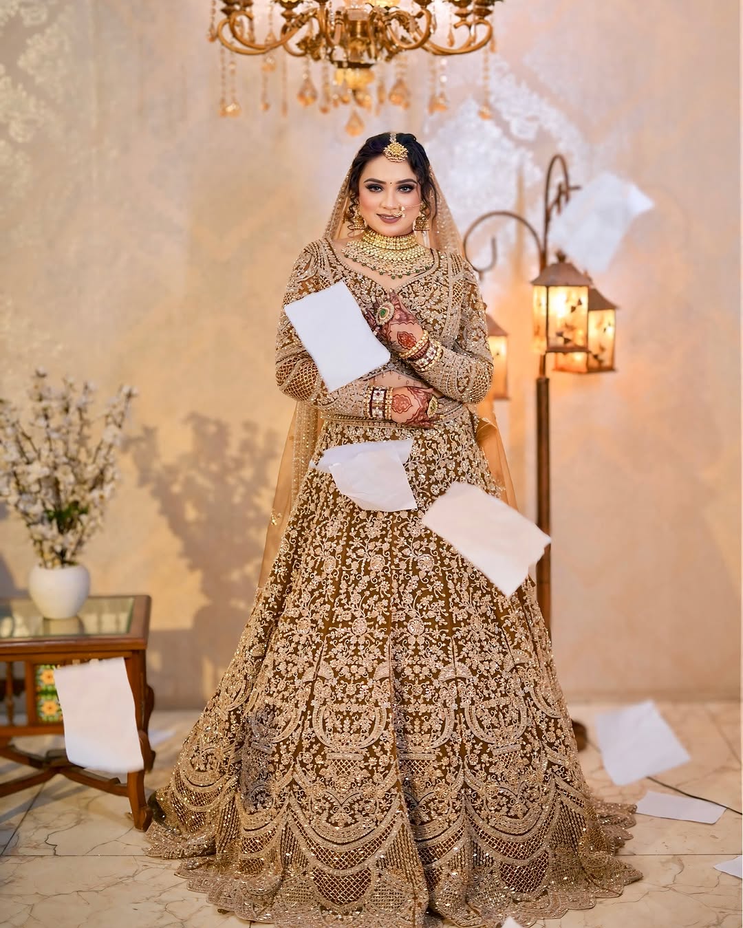 Fantastic Maroon red crop top Lehenga Happy Customer