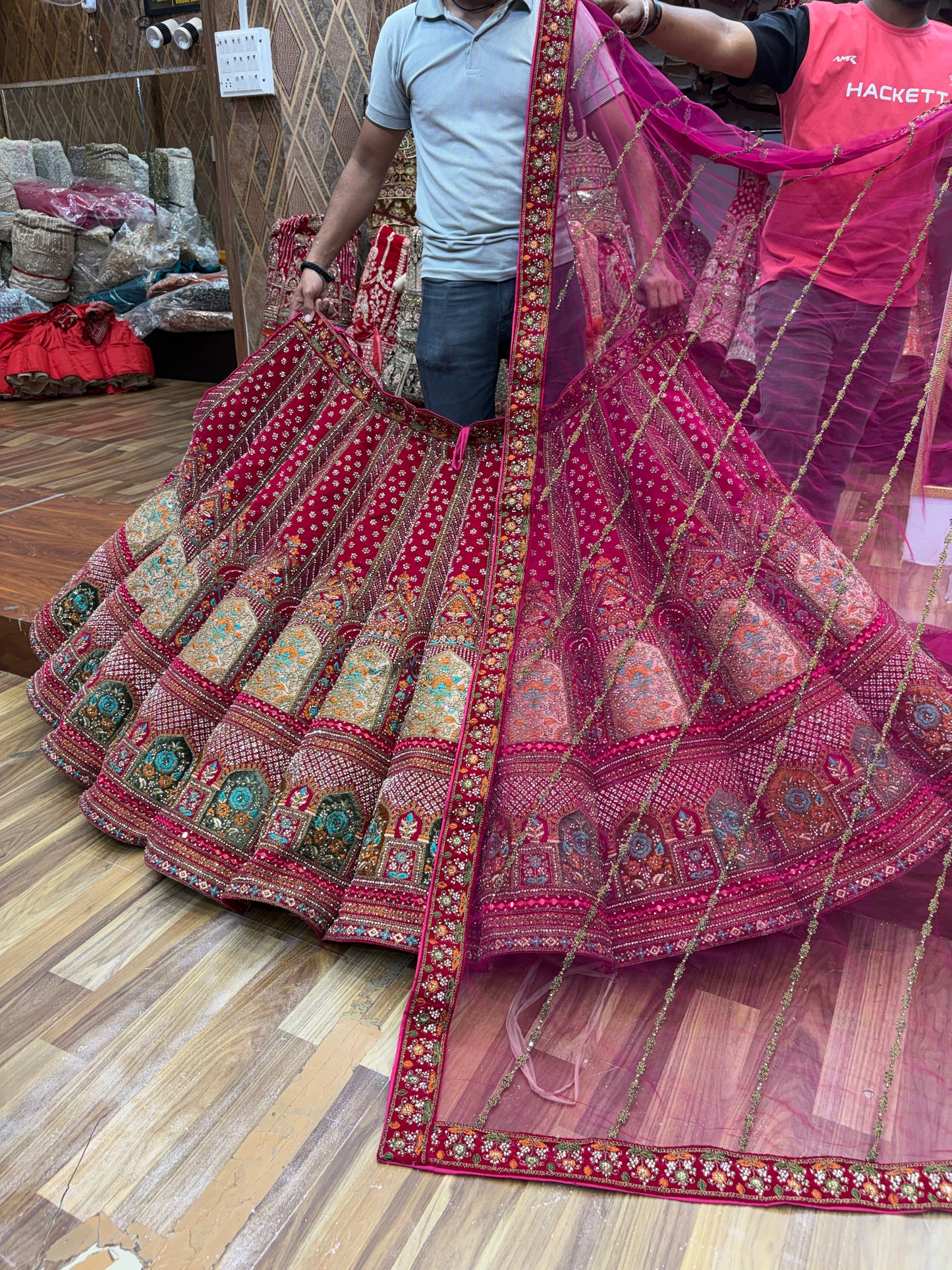 Pink Ball Bridal Lehenga