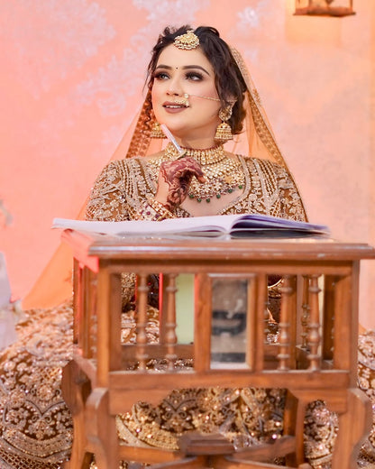 Fantastic Maroon red crop top Lehenga Happy Customer