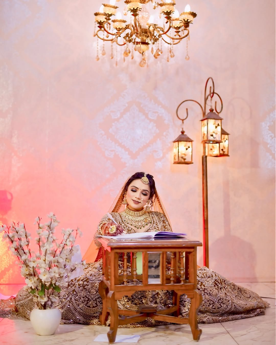 Fantastic Maroon red crop top Lehenga Happy Customer