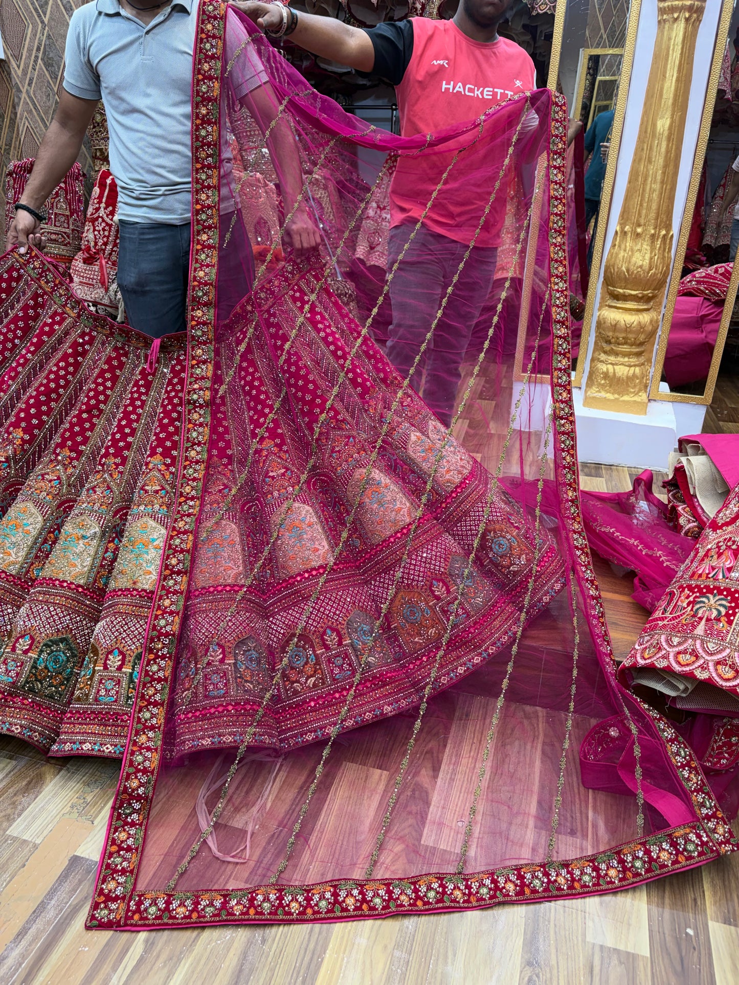 Pink Ball Bridal Lehenga