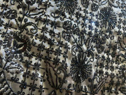 Pretty black grey crop top lehenga