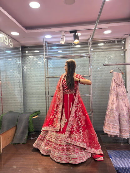 Gorgeous Rani pink bridal Lehenga