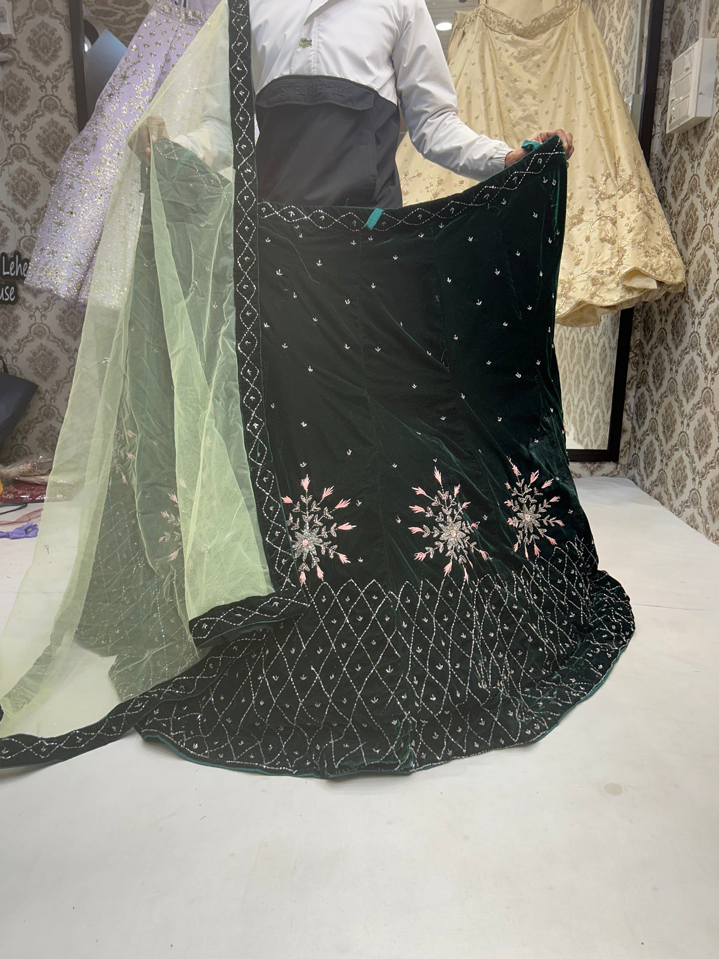 Majestic black Lehenga