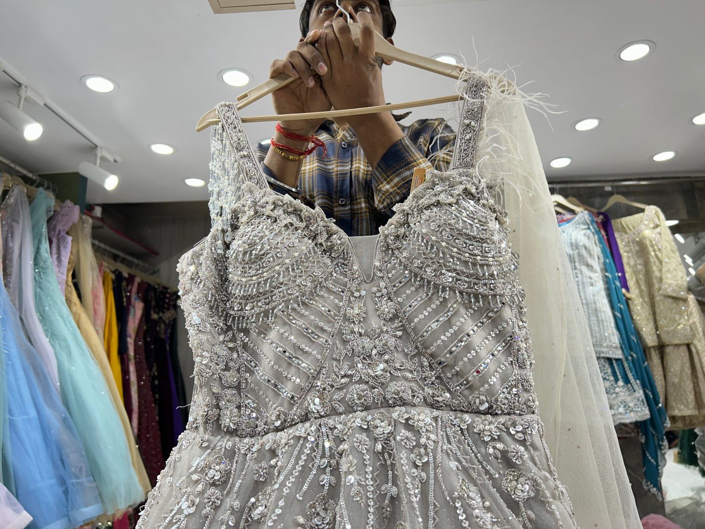 Beautiful peach gown