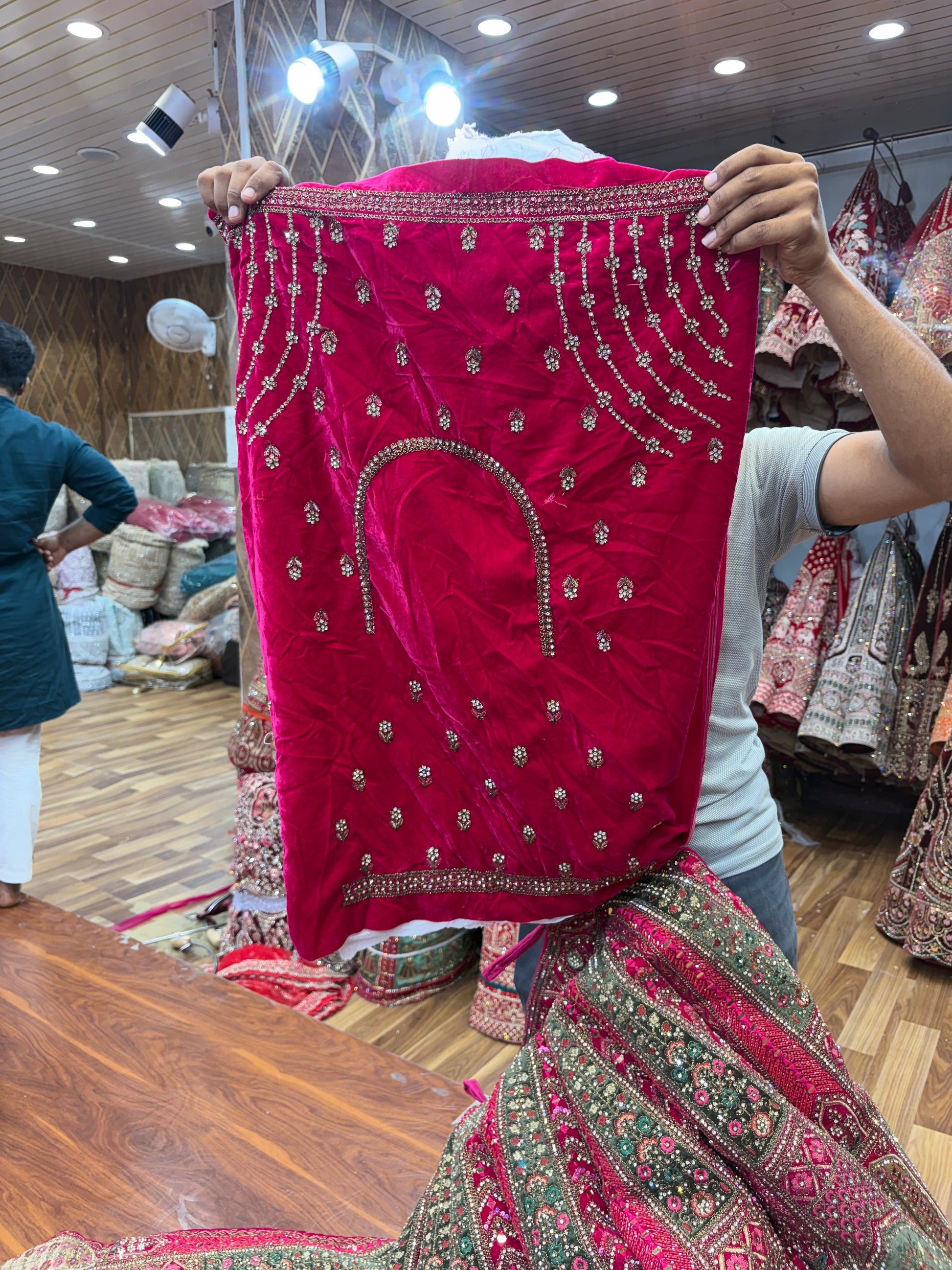 Rani Pink Ball Bridal Lehenga - Shopping World