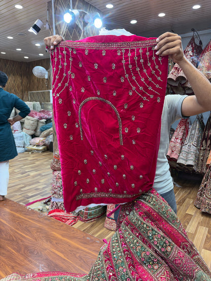 Rani Pink Ball Bridal Lehenga - Shopping World