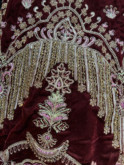 Khoobsurat maroon doli barat bridal lehenga❤️