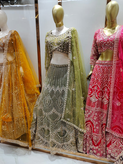 Amazing purple Crop top Lehenga