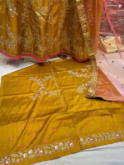 Haldi mehendi lehenga