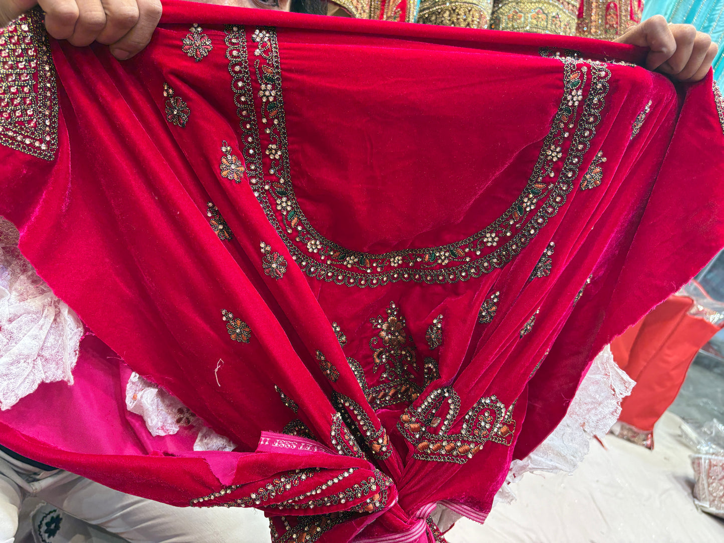Fabulous maroon bridal  Lehenga
