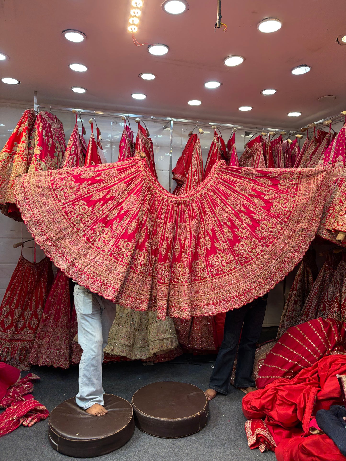 Rani Pink Designer Bridal Lehenga
