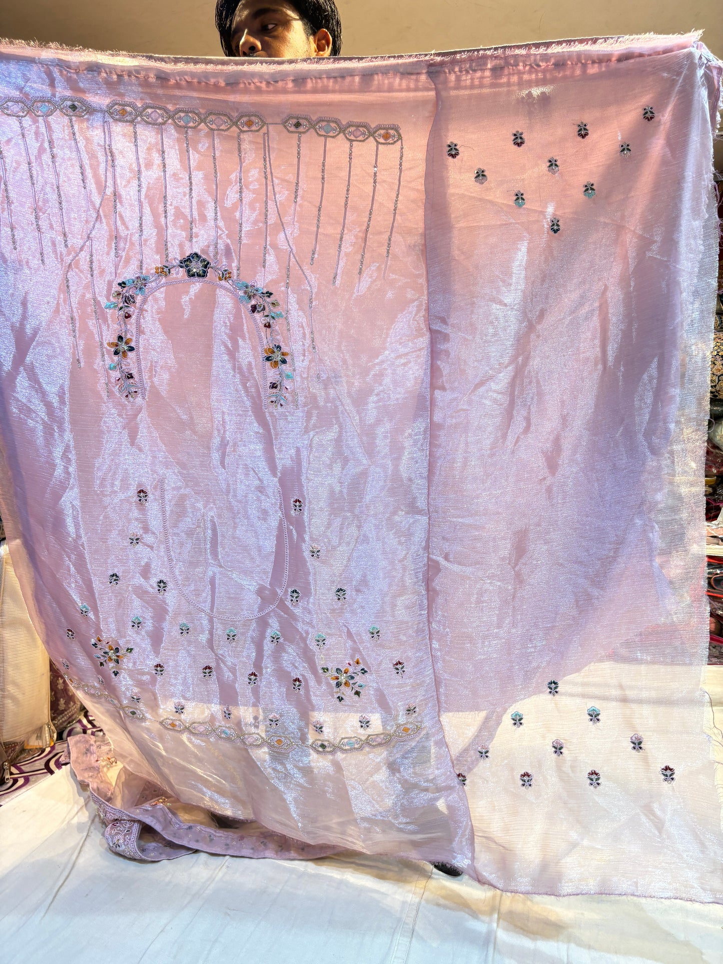 Glamorous palace baby pink Lehenga