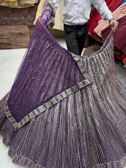 Purple kiara Advani Heavy Lehenga - Shopping World