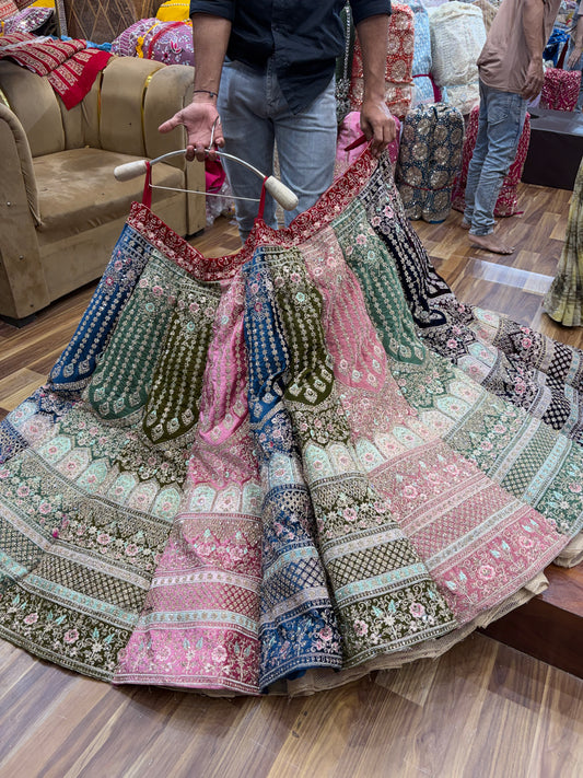 Multikali Jhumka Bridal Lehenga