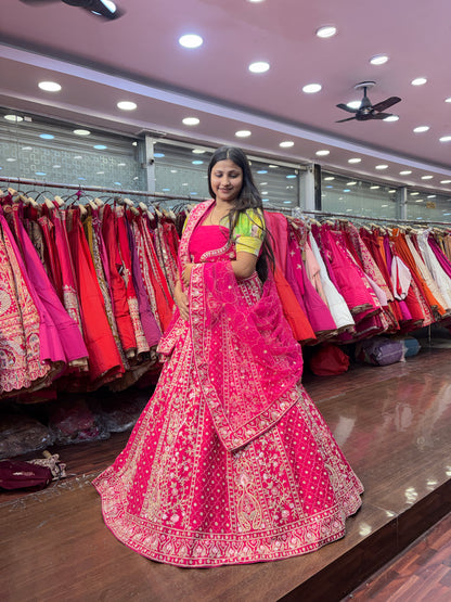 Astonishing red bridal Lehenga