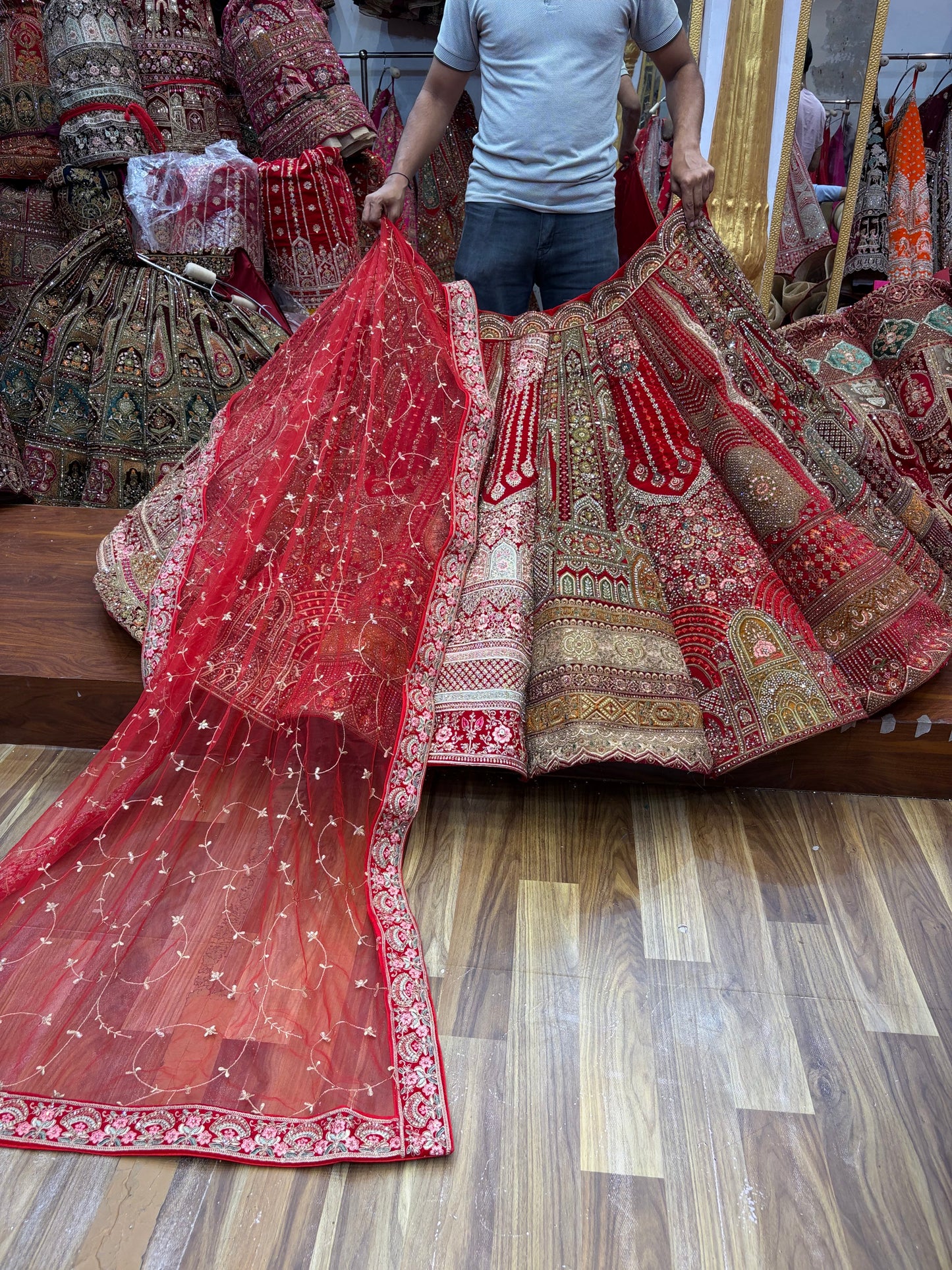 Multikali Ball Bridal Lehenga