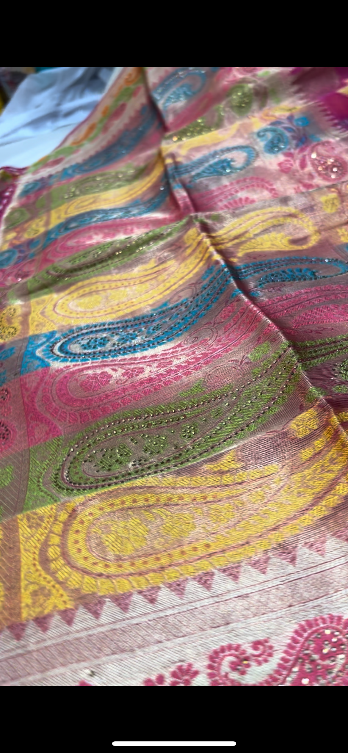 Golden Yellow haldi mehendi saree