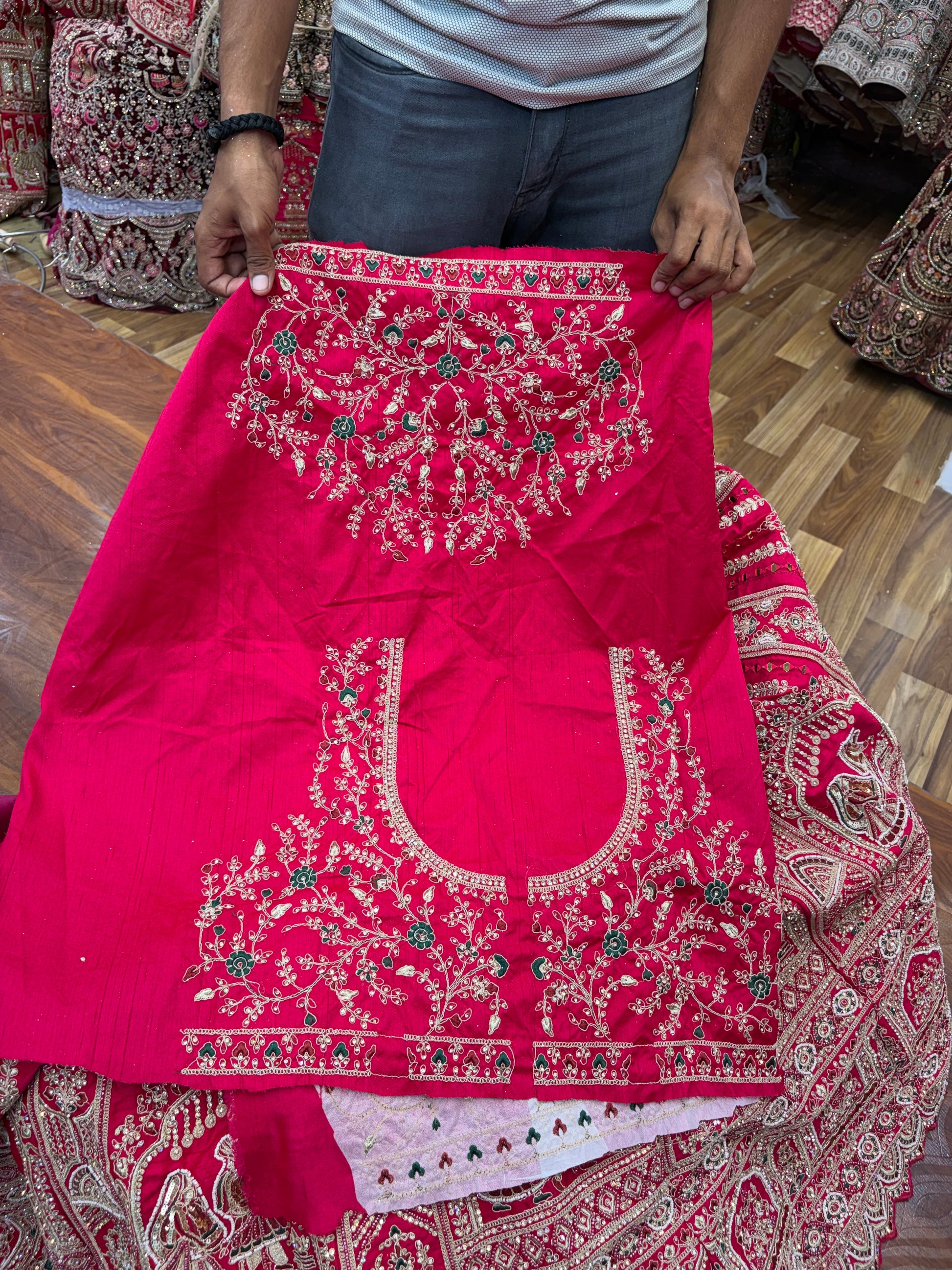 Rani Pink Bridal Lehenga - Shopping World