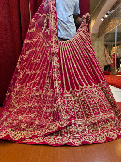 Attractive red bridal Lehenga
