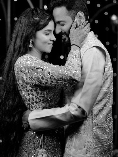 Something different Light pink peacock crop top Lehenga Happy Customer